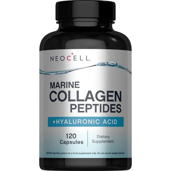 NeoCell Marine Collagen Peptides + Hyaluronic Acid, 120 Ct