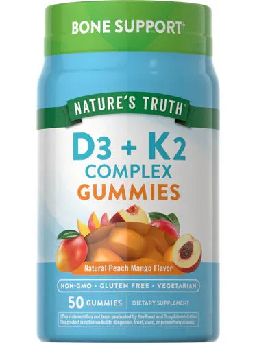 Nature's Truth Vitamin D3 and K2 complex 50 Gummies